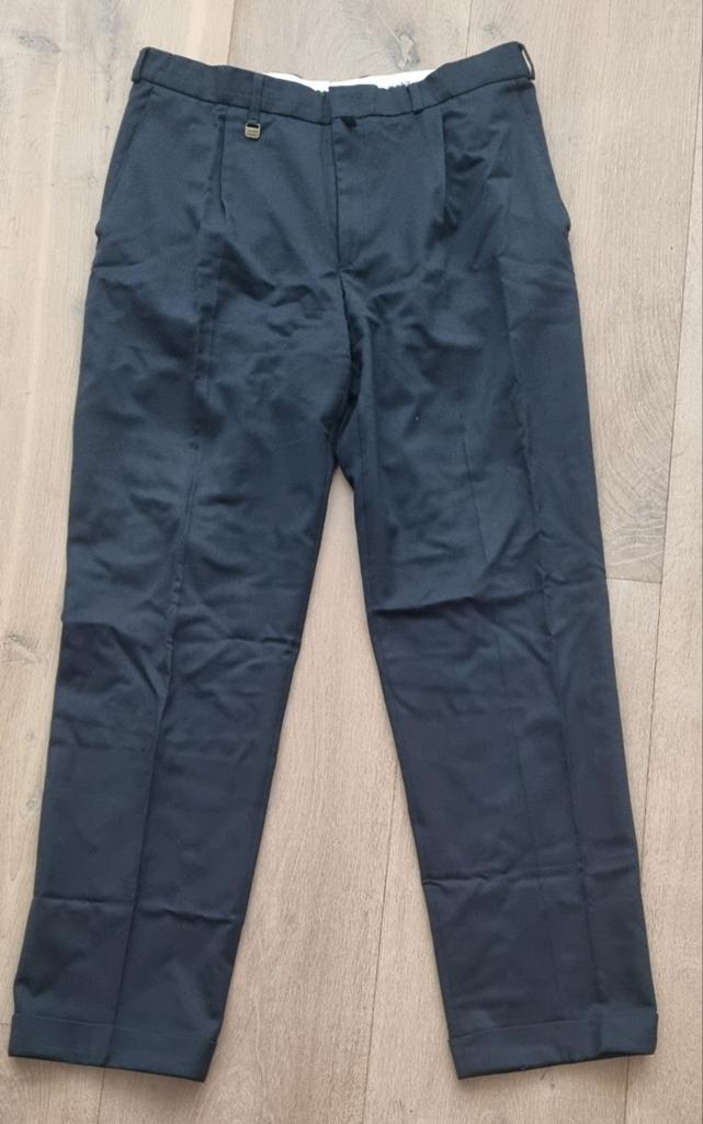 Donkerblauwe herenpantalon mt 50,zgan, Ophalen of Verzenden, Zo goed als nieuw, Maat 48/50 (M), Blauw