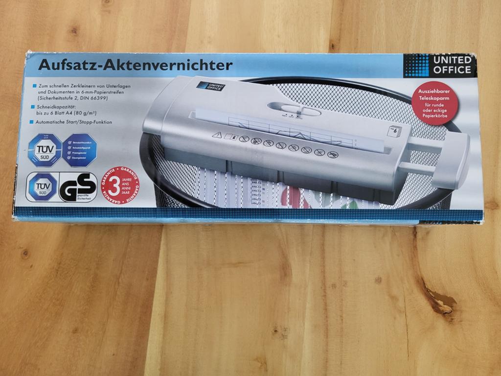 Papierversnipperaar, Ophalen, Zo goed als nieuw