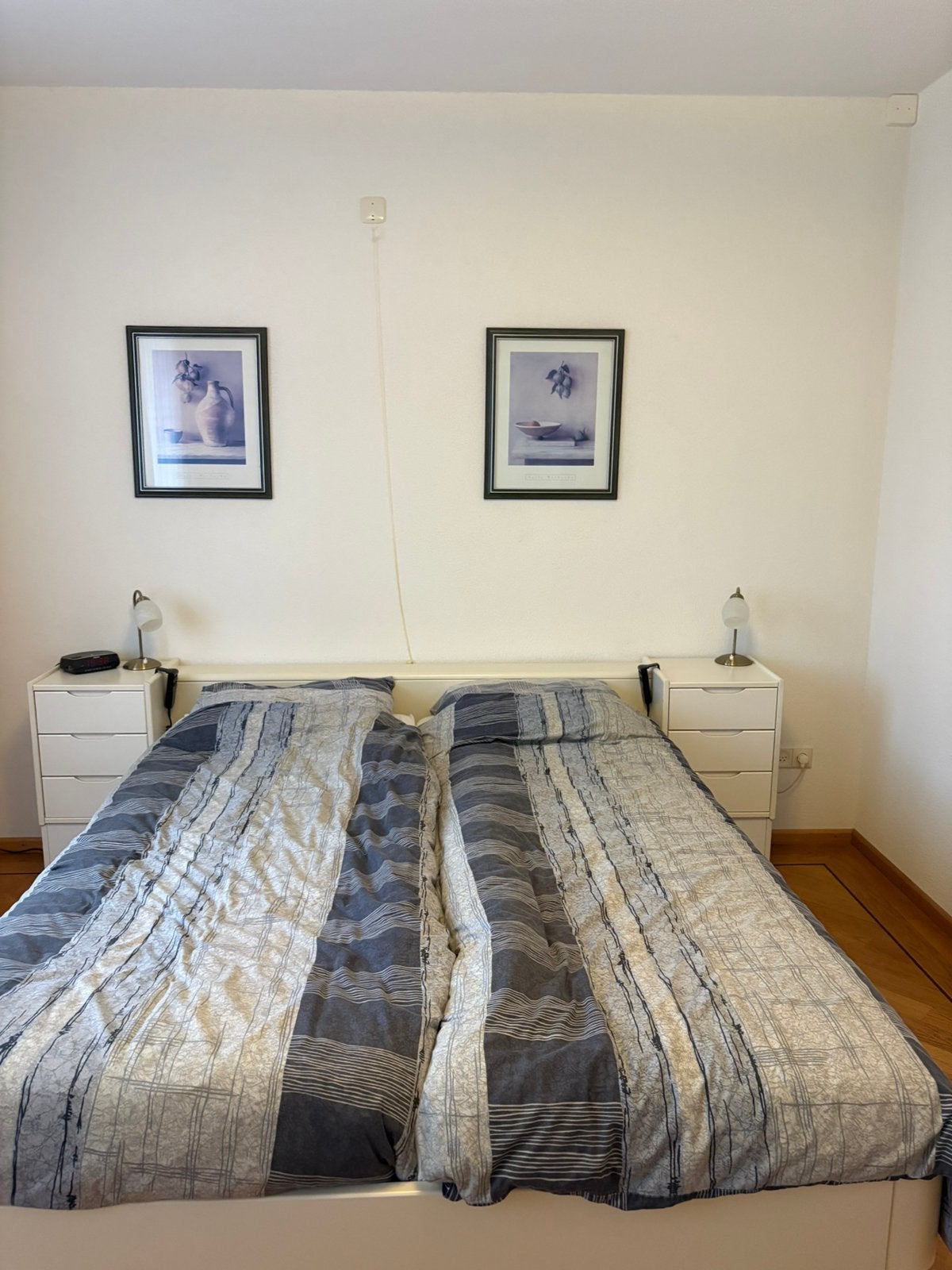 Twee persoons bed met ombouw, Huis en Inrichting, Slaapkamer | Bedden, Ophalen, Overige materialen, Wit, Tweepersoons