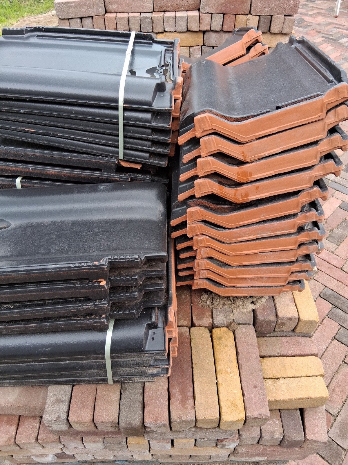 Lugano Reben dakpannen te koop kleur antraciet zwart., Steen of Klei, Zwart, Ophalen of Verzenden, 15 m² of meer