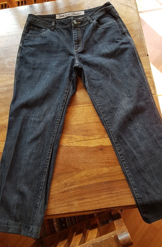 SPIJKERBROEK ANTRACIET MAAT 42, Kleding | Dames, Anna Scott, Ophalen of Verzenden, Zo goed als nieuw, W33 - W36 (confectie 42/44)