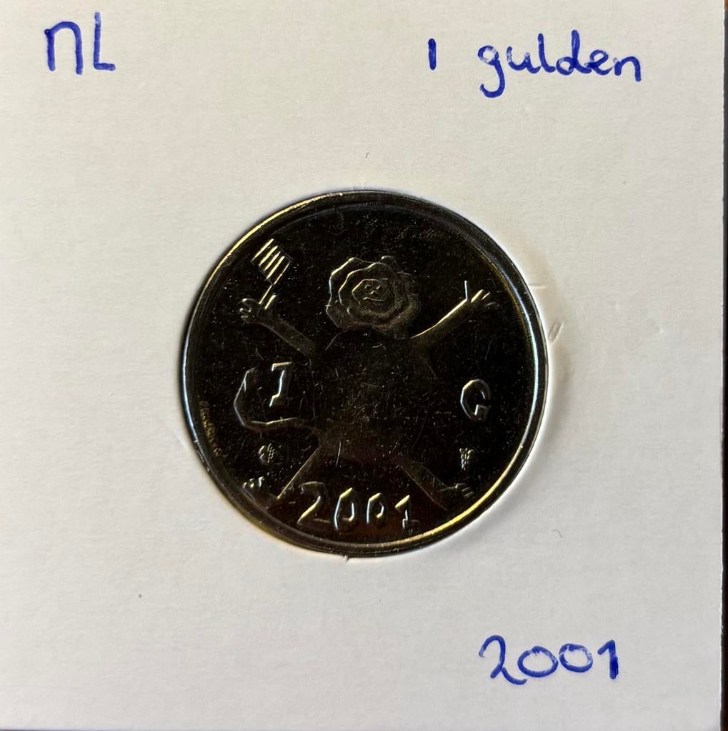 1 gulden - 2001, Ophalen of Verzenden, Koningin Beatrix, 1 gulden, Losse munt