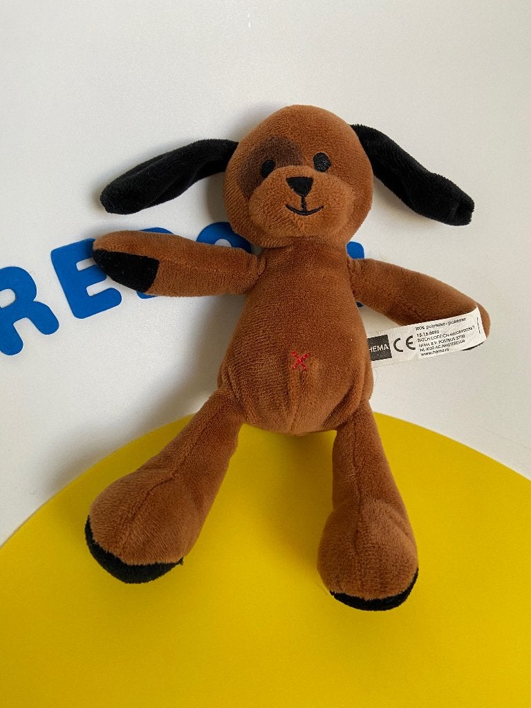 K2968 hema hond hondje bruin, Ophalen of Verzenden, Zo goed als nieuw, Overige typen