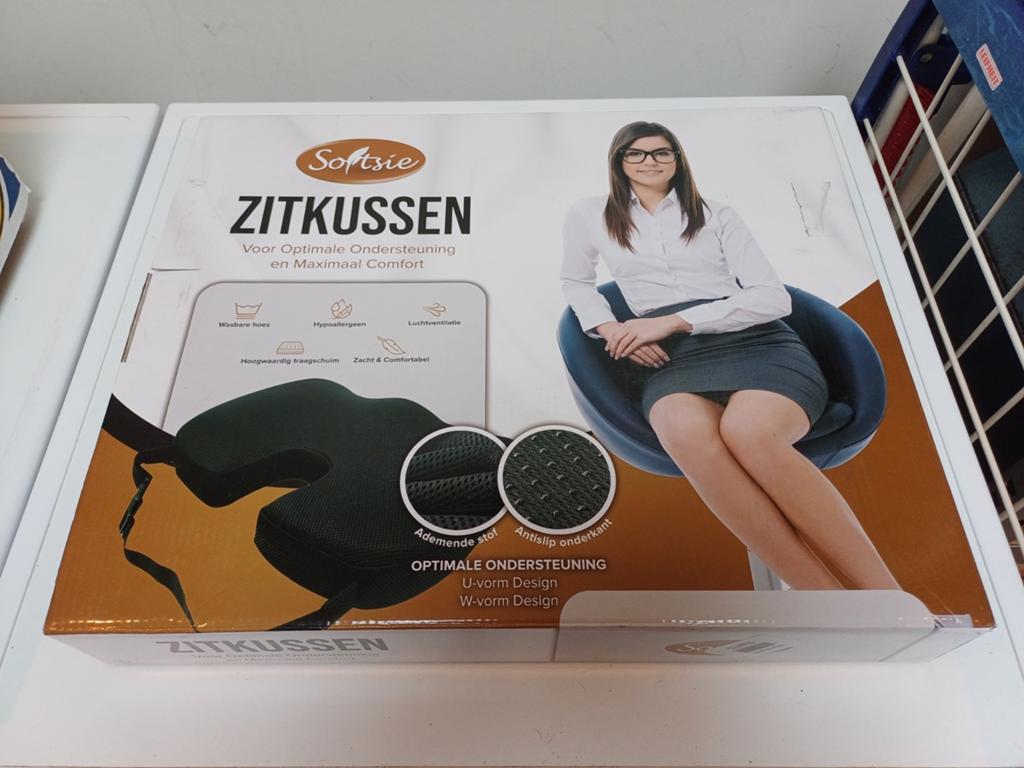 Softsie Zitkussen voor Optimale Ondersteuning en Comfort, Zwart, Nieuw, Ophalen of Verzenden, Modern