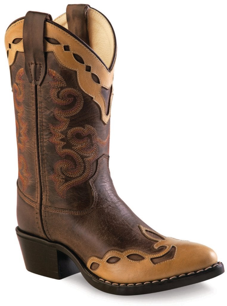 Kinder western cowboy laarzen echt leder bruin, Meisje, Schoenen, Nieuw, Ophalen of Verzenden