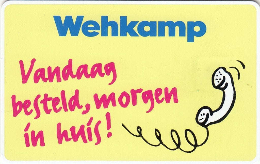 Telefoonkaart CRE151 Wehkamp, vandaag besteld, morgen..., Verzamelen, Verzenden, Nederland