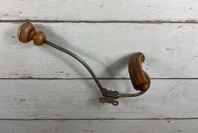 Franse antieke dubbele wand kapstokhaak, Gebruikt, Wandhaken, Ophalen of Verzenden, Minder dan 100 cm