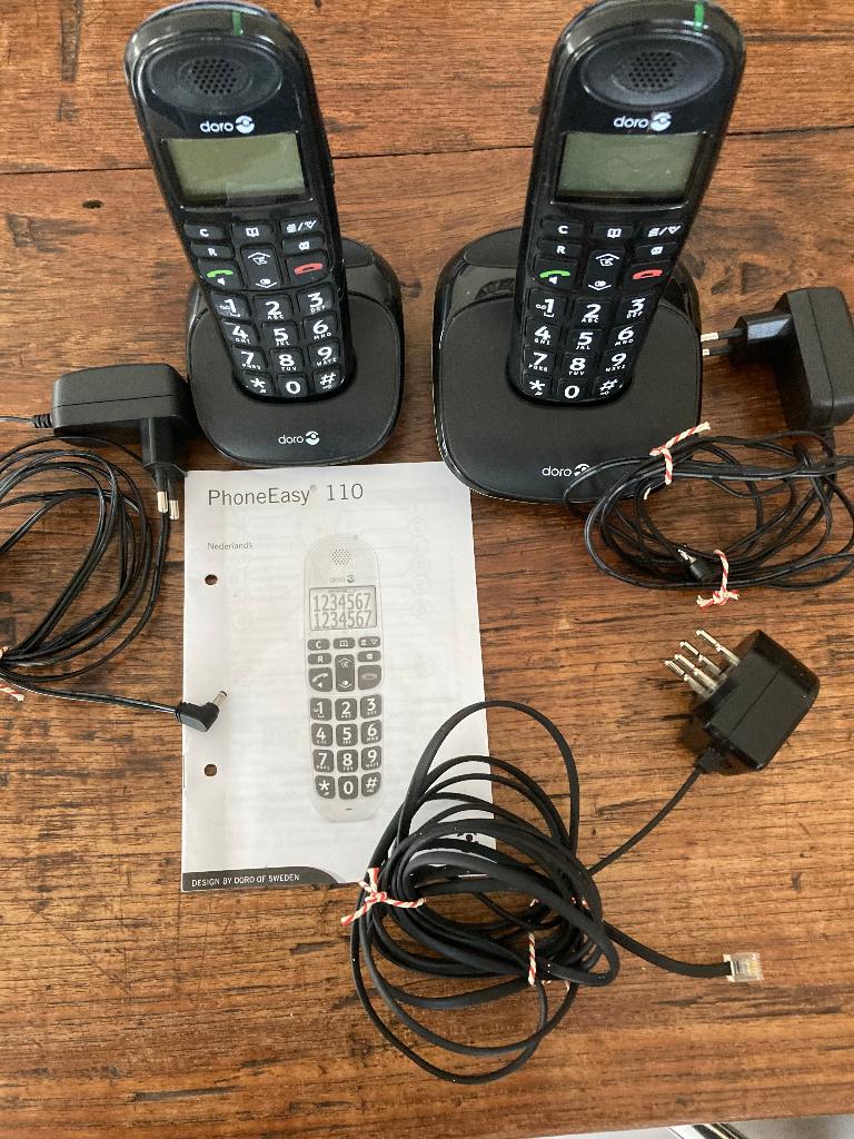 Duo Phoneeasy 110, Ophalen, Gebruikt, 2 handsets