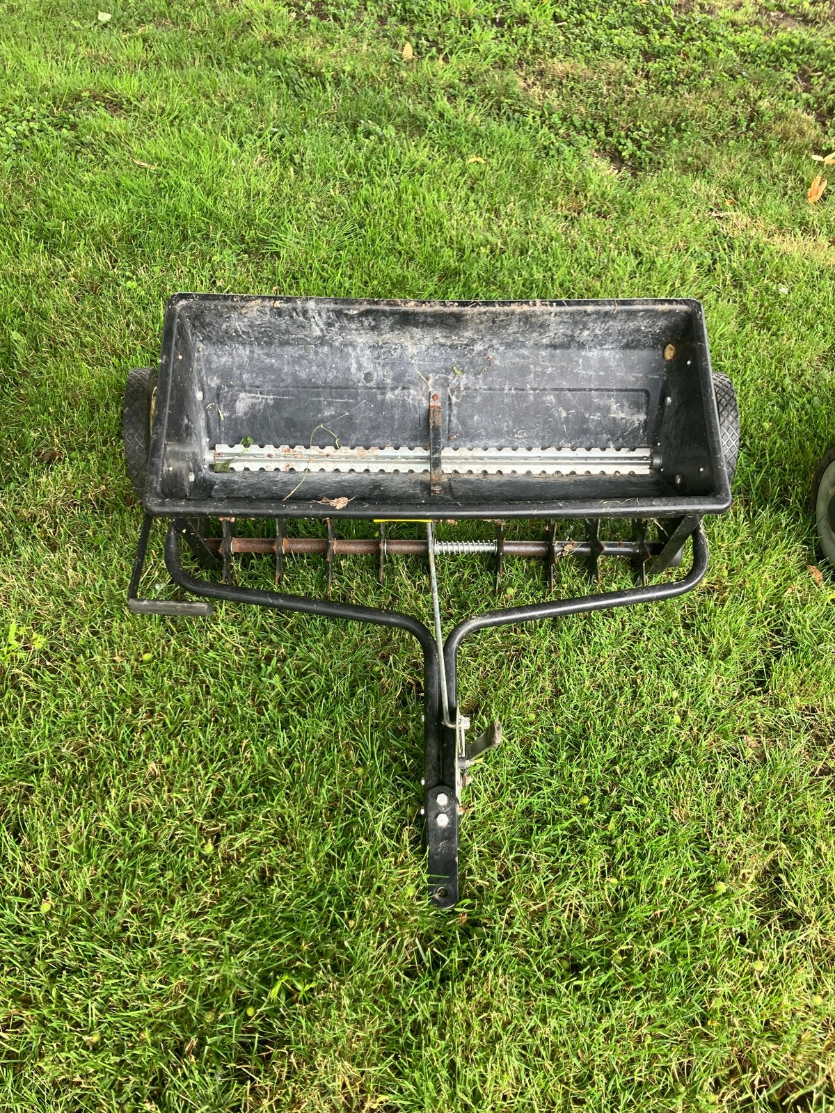 Set tuingereedschap : strooier, veger, karren, Tuin en Terras, Ophalen, Gebruikt