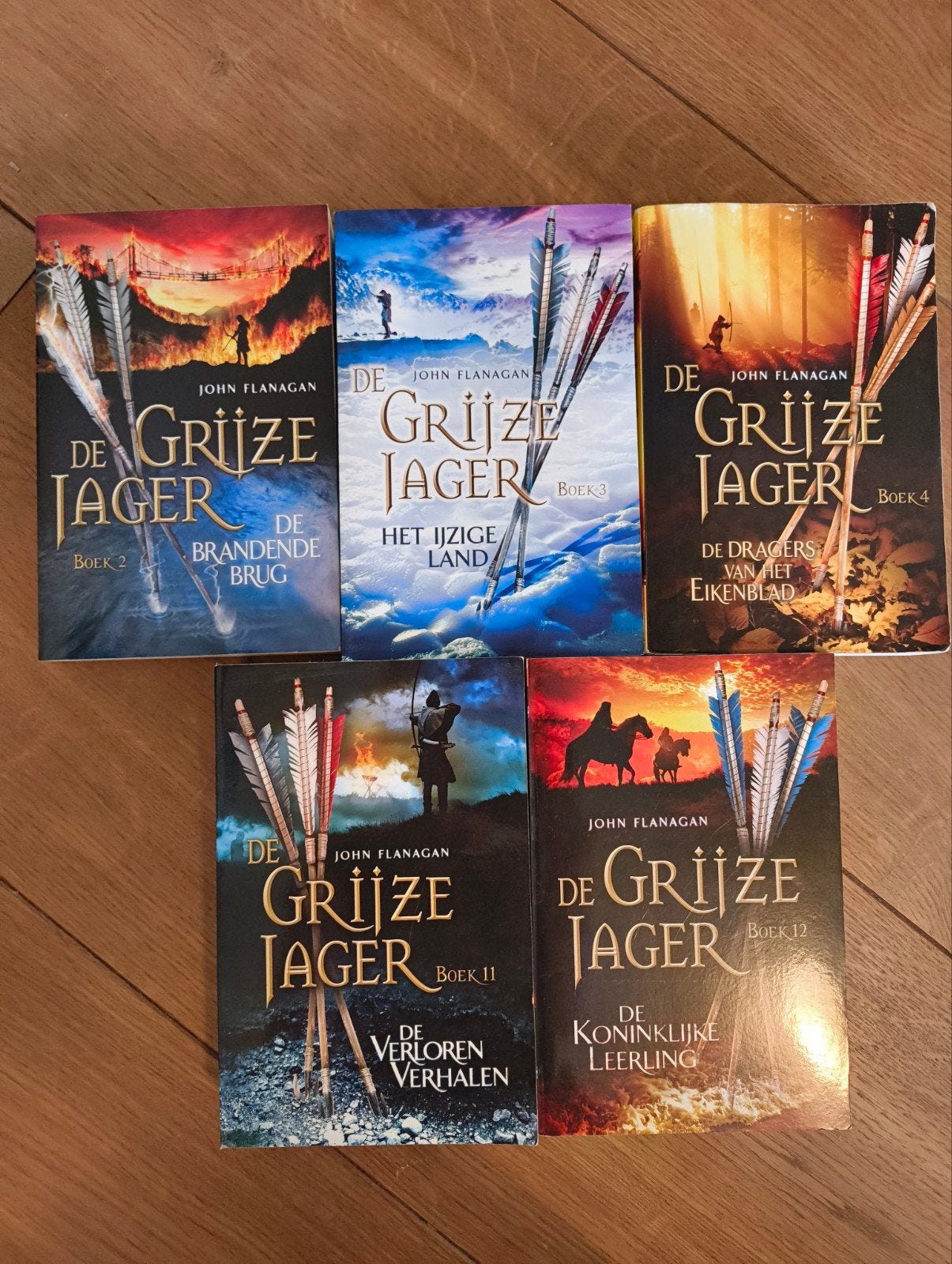 De Grijze Jager serie boek 2, 3, 4, 11, 12, Boeken, Ophalen, Zo goed als nieuw, John Flanagan