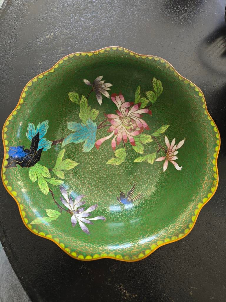 Vintage antieke Chinese Cloisonne Floral
Bowl €115, Ophalen of Verzenden
