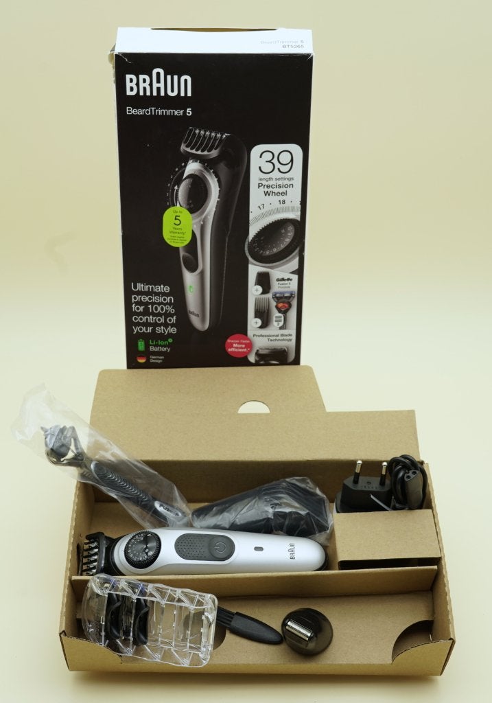 Braun BeardTrimmer 5 BT5265 Baardtrimmer – Complete Set!, Tondeuse, ., Ophalen of Verzenden, Zo goed als nieuw