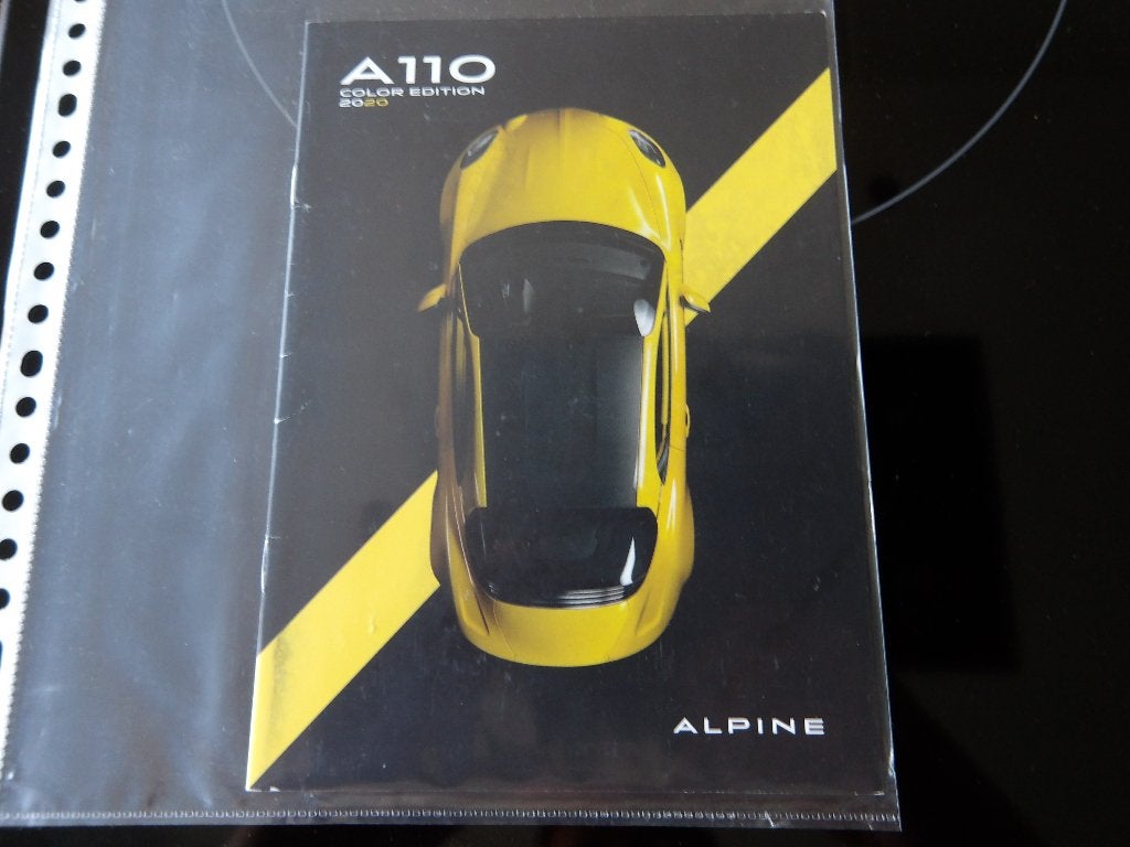Alpine A110 Color Edition 2020 brochure, Ophalen of Verzenden, Zo goed als nieuw, Overige merken