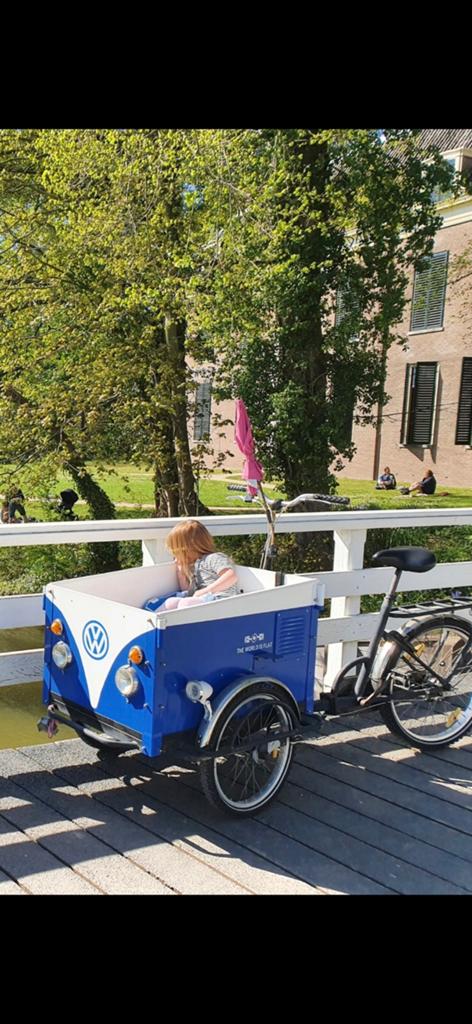 Project met potentie: Dé VW-Bus Bakfiets (opknapper!), Ophalen, Gebruikt, 4 kinderen of meer