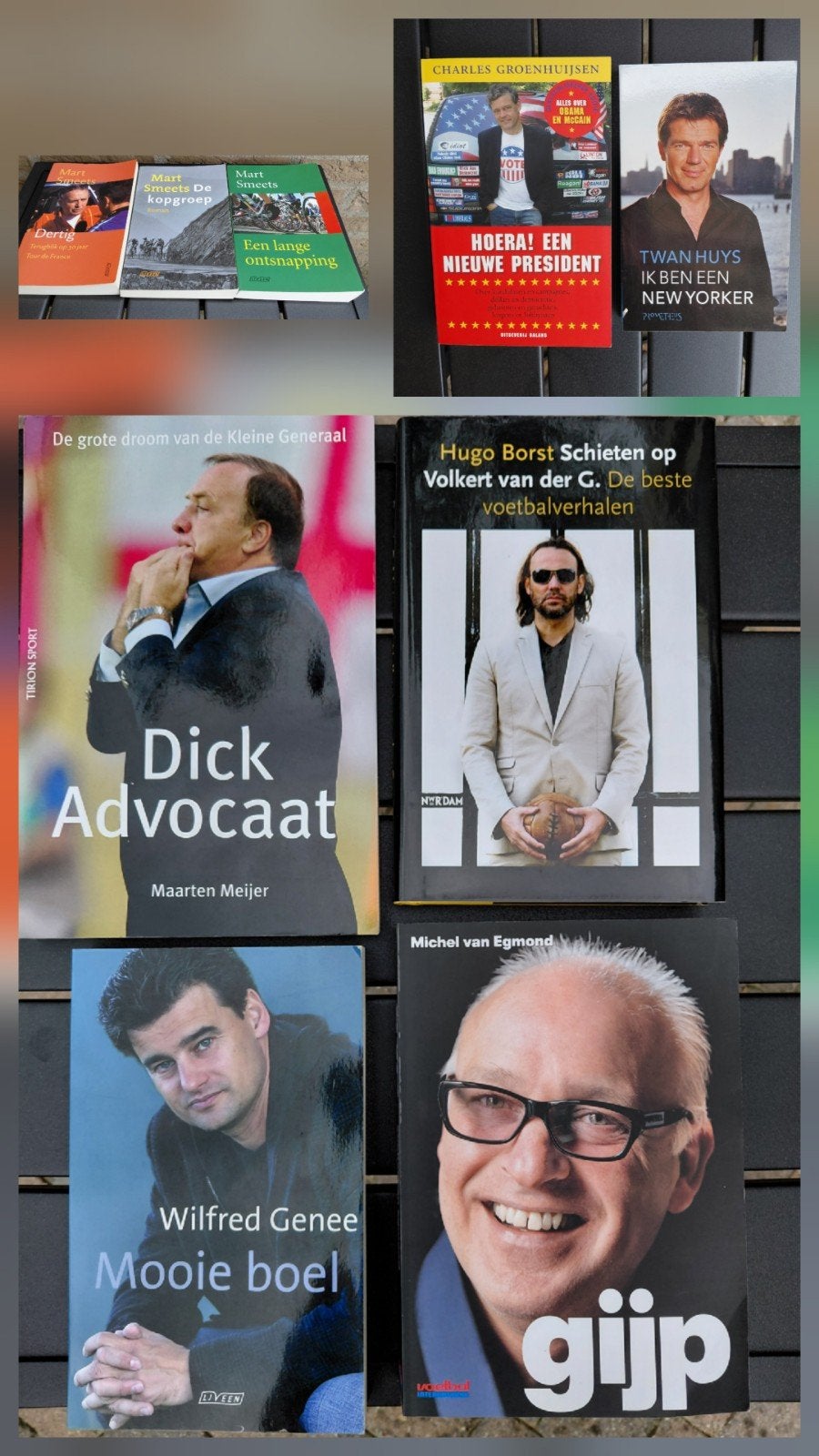 Boekenpakket: Sport en Politiek. o.a michel van Egmond, Boeken, Ophalen of Verzenden, Gelezen, Diverse auteurs (o.a. Mart Smeets, Hugo Borst, Twan Huys)