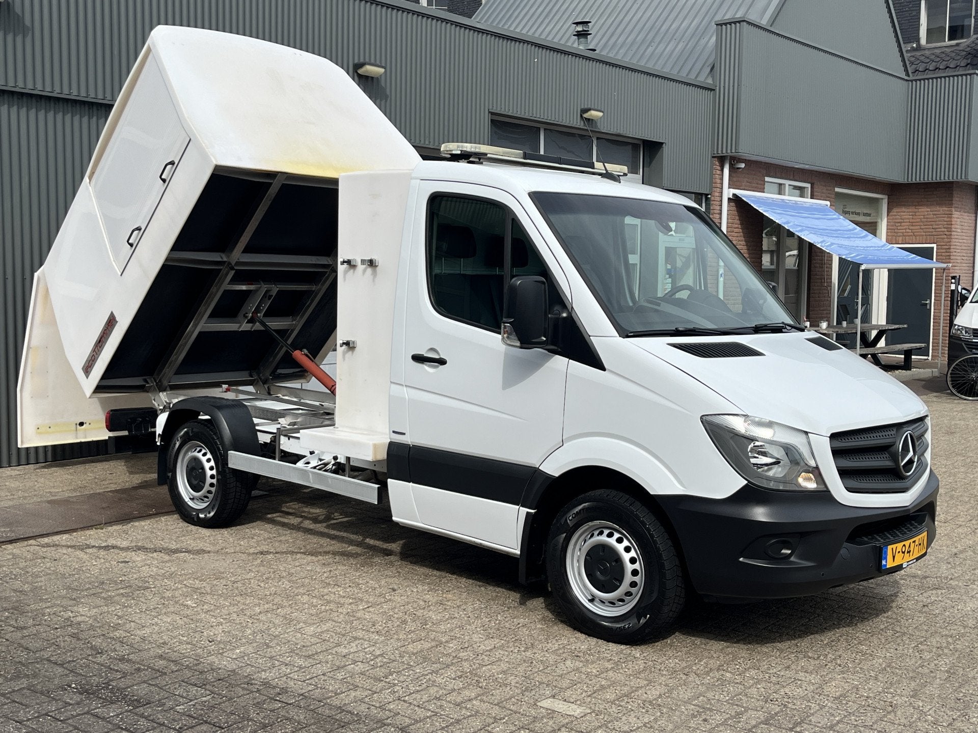 Mercedes-Benz Sprinter 314 CDI Automaat Veegvuilkipper Kippe, Auto's, Automaat, Achterwielaandrijving, Gebruikt, Euro 6
