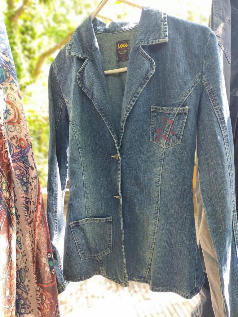 Vintage LOIS jeans jasje, Ophalen of Verzenden, Zo goed als nieuw