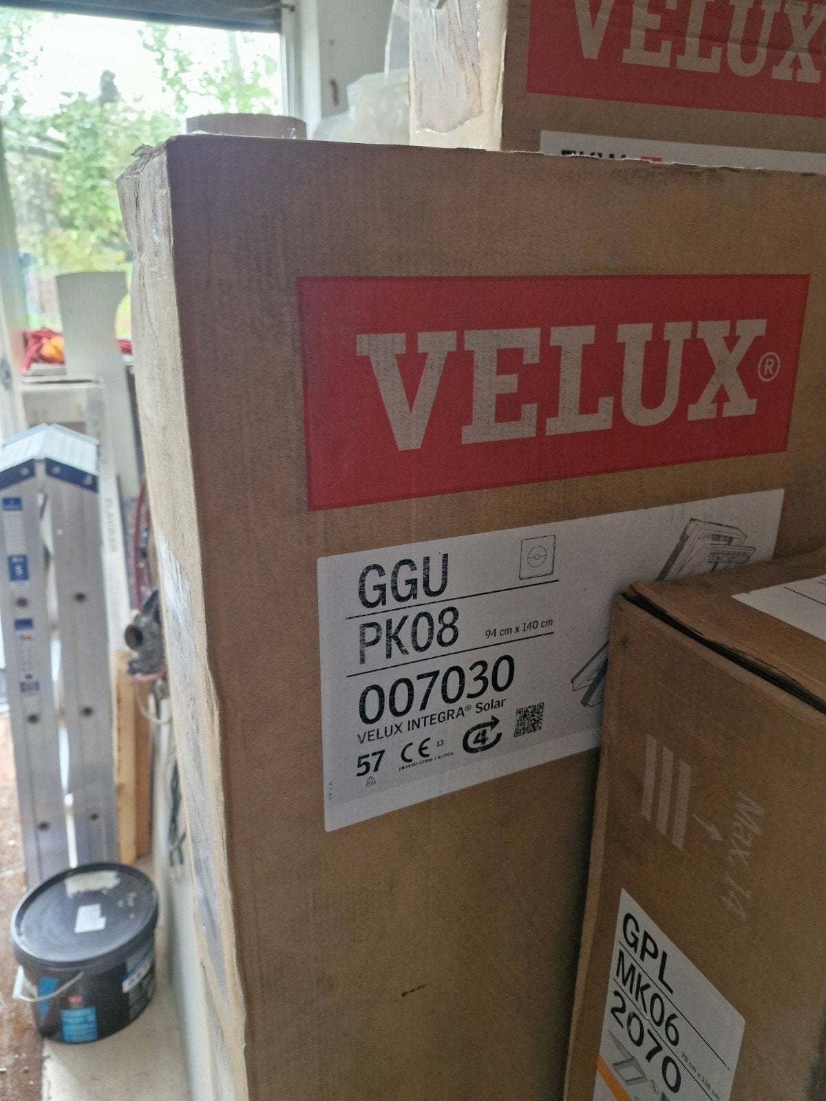 VELUX INTEGRA Solar Dakraam GGU PK08 94x140 cm, Doe-het-zelf en Verbouw, Ophalen, 80 tot 120 cm, 120 tot 160 cm, Nieuw