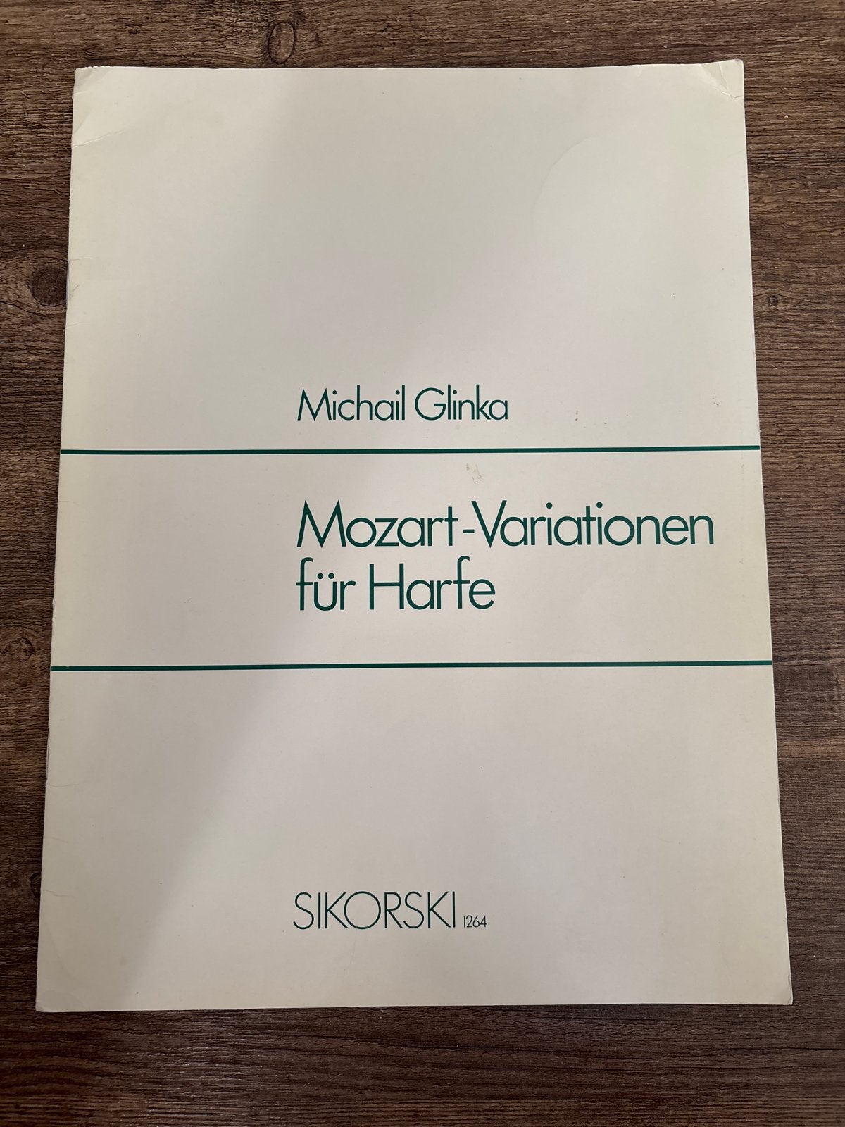 Michail Glinka - Mozart-Variationen für Harfe (Bladmuziek), Muziek en Instrumenten, Gebruikt, Klassiek, Artiest of Componist, Overige instrumenten