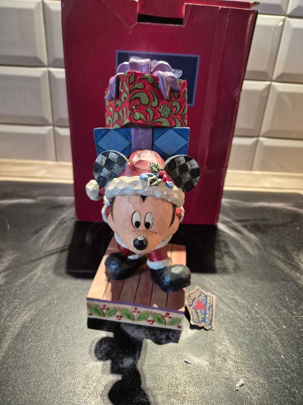 Disney " here comes old st.mick..", Verzamelen, Disney, Ophalen of Verzenden, Mickey Mouse, Zo goed als nieuw, Beeldje of Figuurtje