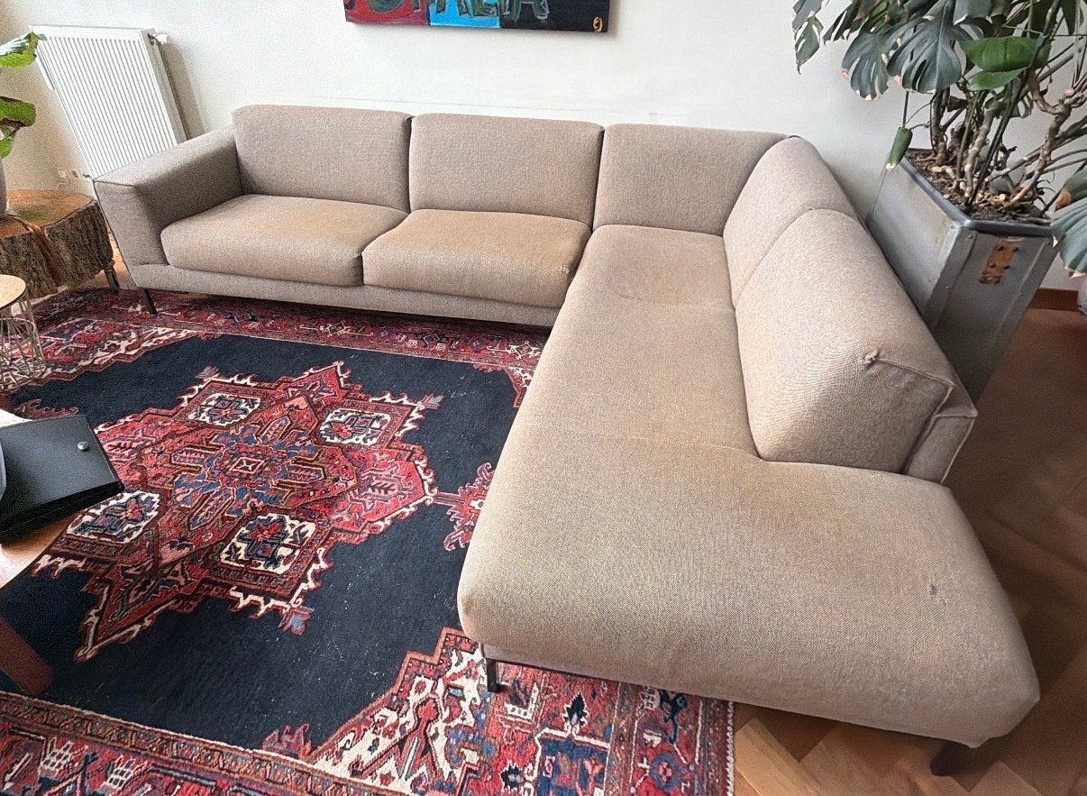 Aikon Hoekbank Design on Stock 3-zits met dormeuse, Huis en Inrichting, Ophalen, Gebruikt, Hoekbank, 300 cm of meer