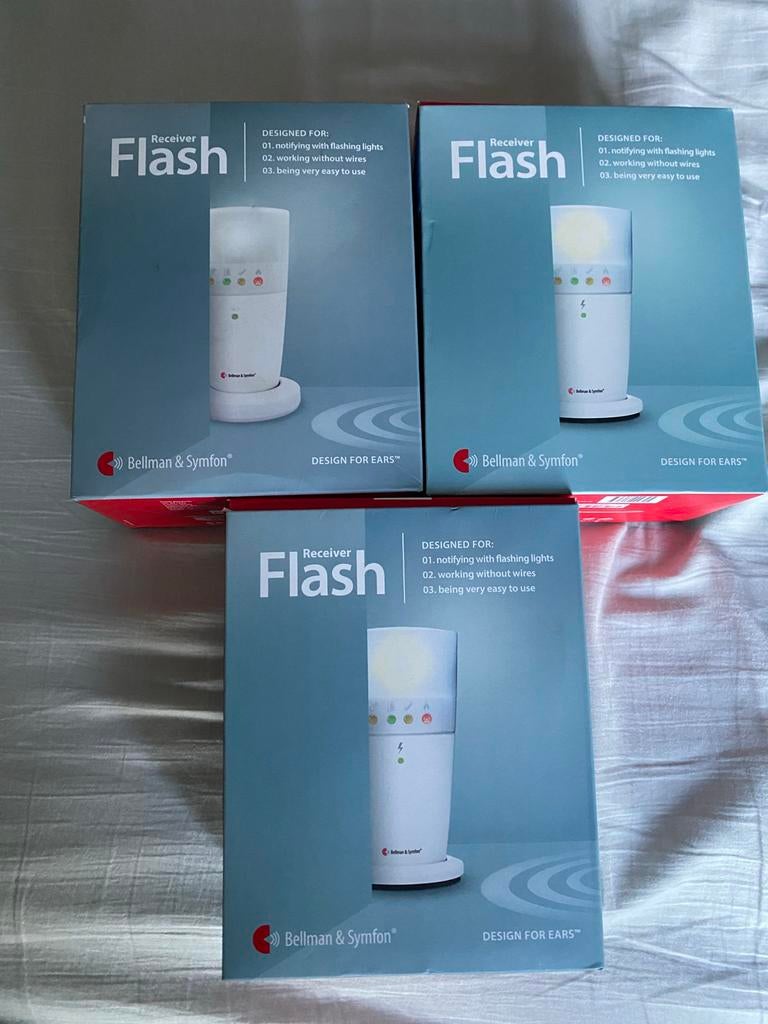 Bellman & Symfon Flash ontvangers 3 stuks, Diversen, Verpleegmiddelen, Nieuw, Ophalen of Verzenden