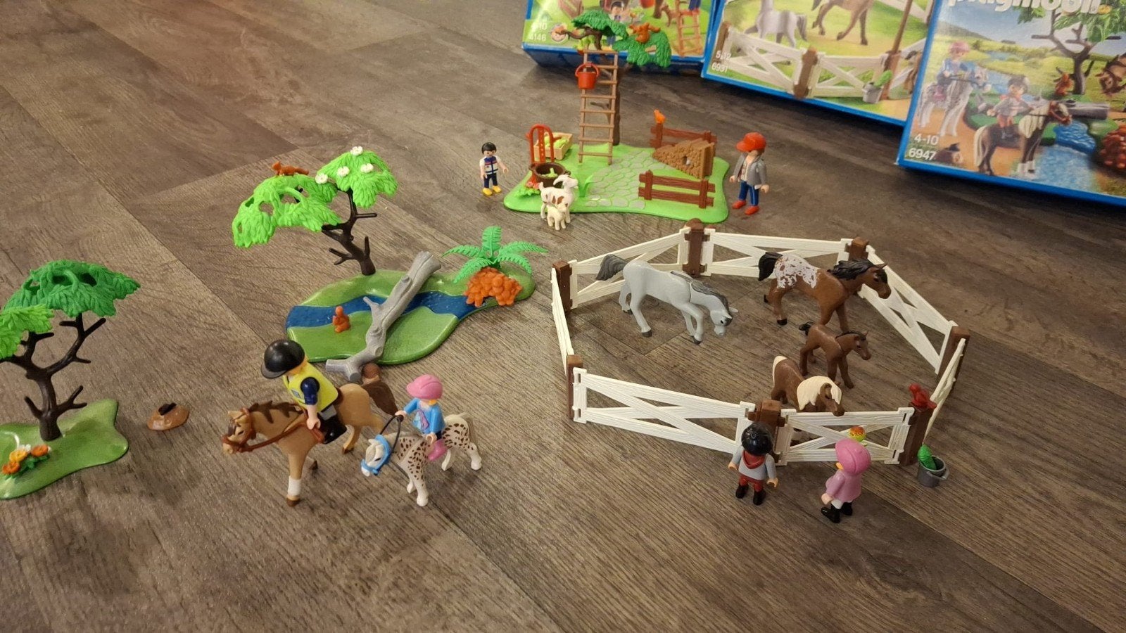 playmobil paarden set, Ophalen of Verzenden, Gebruikt, City life, Complete set