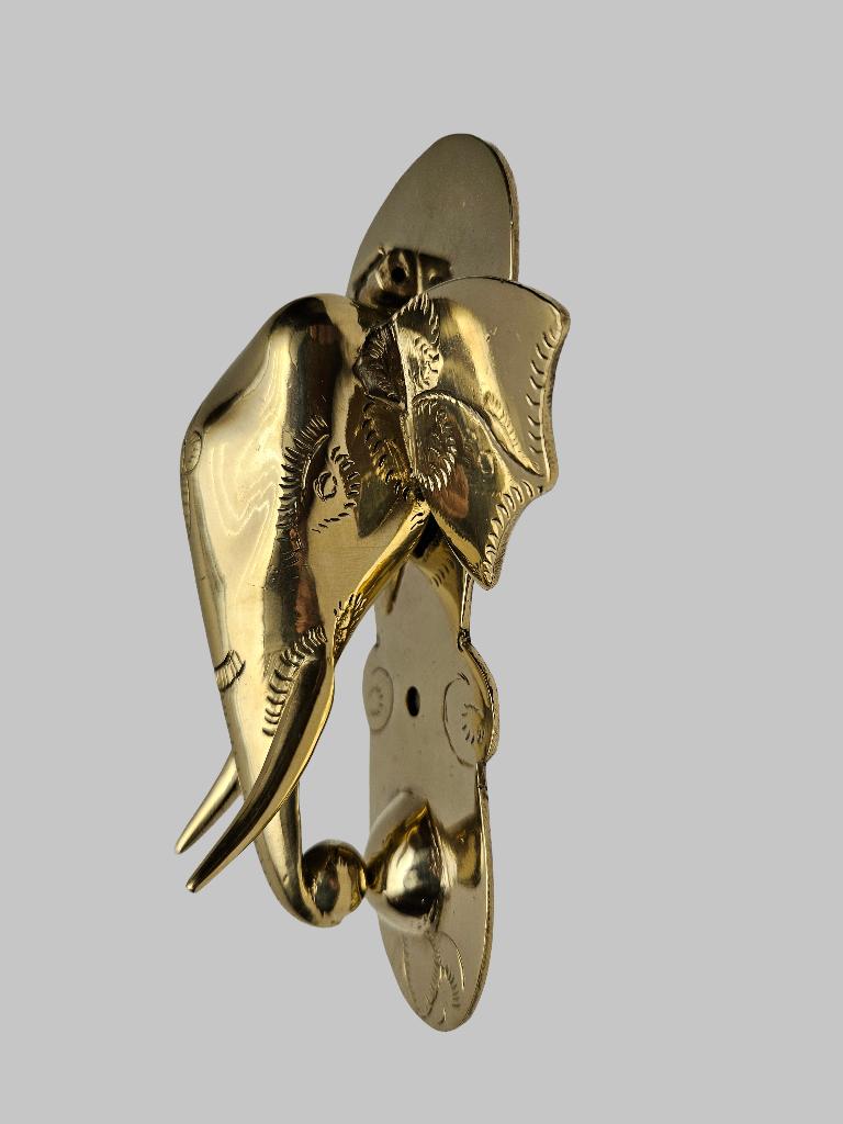 Zeldzame Olifanten deurklopper, Overige stijlen, Ophalen of Verzenden, Zo goed als nieuw, Goud