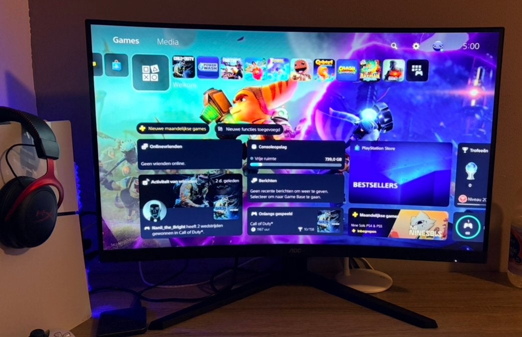 AOC CQ32G4VE 32 inch Curved Gaming Monitor 1440p 180Hz, Computers en Software, Monitoren, HDMI, Curved, VA, Minder dan 1 ms