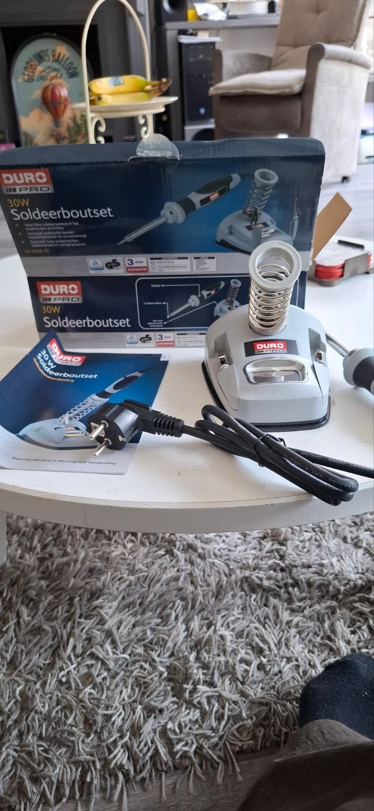 Duro Pro Soldeerboutset 30W met standaard, Ophalen of Verzenden, Nieuw, Overige typen, Overige merken