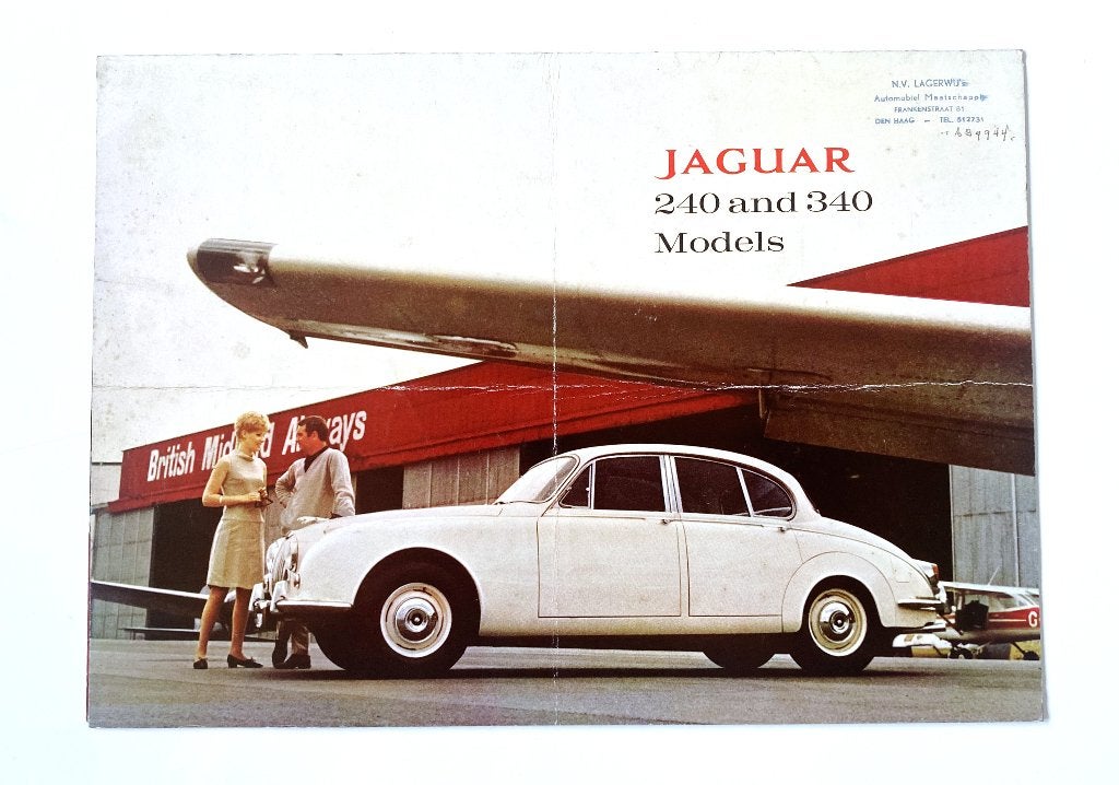 Jaguar Mk2 240/340 models brochure 1967, Verzenden, Gelezen, Overige merken