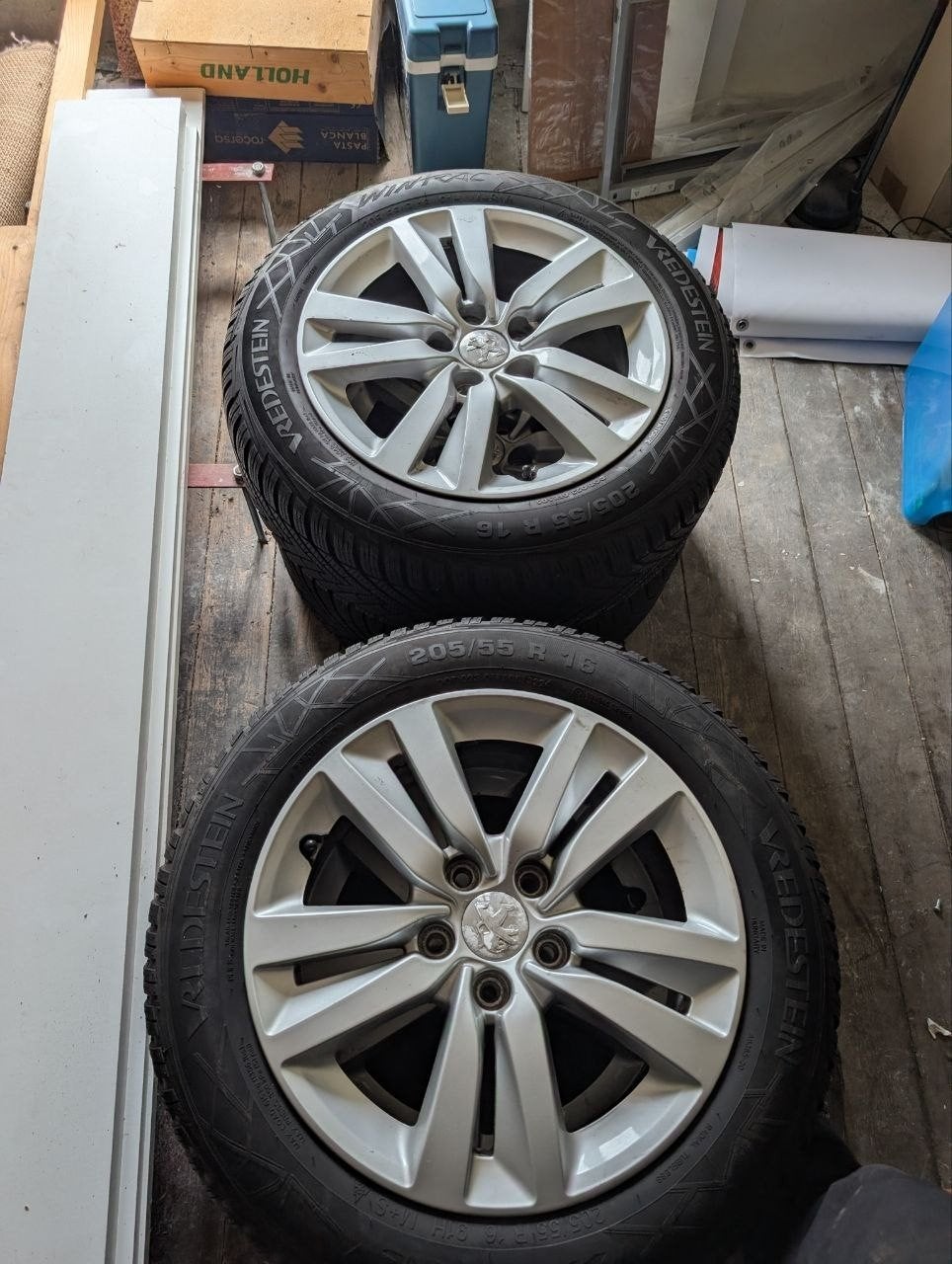 Peugeot 308 winterset velgen, Ophalen, Gebruikt