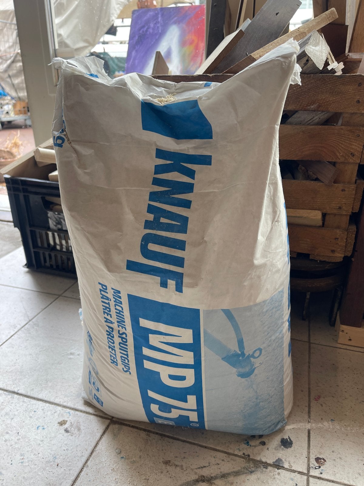 Knauf MP 75 Machine Spuitgips - Ongeopend, Doe-het-zelf en Verbouw, Ophalen, Overige materialen, Wandtegels, Nieuw
