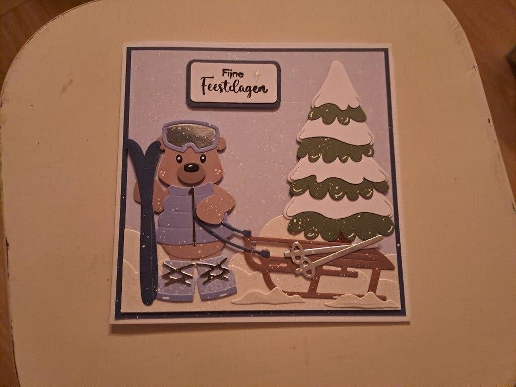 Handgemaakte kerstkaart, Ophalen of Verzenden, Nieuw, Kerst