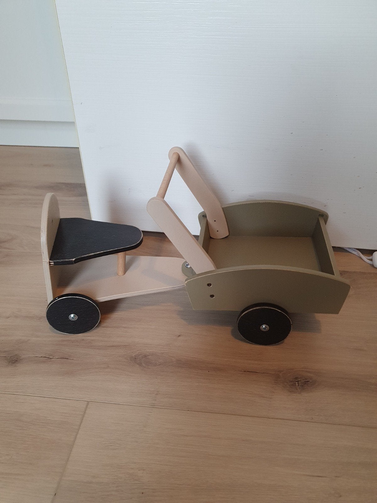 poppen bakfiets fiets hout, Ophalen of Verzenden