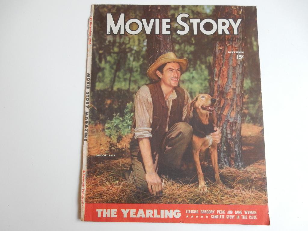 Gregory Peck Cover Movie Story (Amerikaans tijdschrift)., Verzamelen, Ophalen of Verzenden, Gebruikt, Film, Overige typen