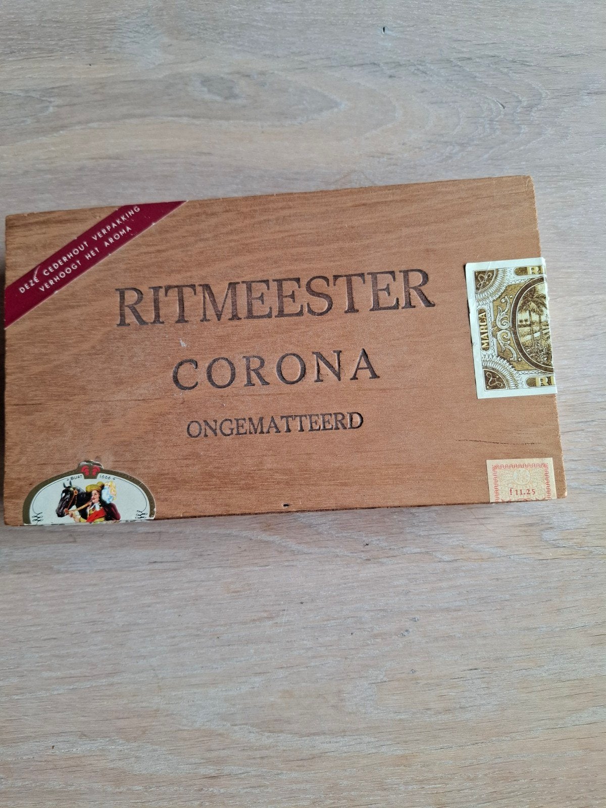 Ritmeester Corona sigaren kistje, geen beschadigingen, Ophalen of Verzenden, Tabaksdoos of Verpakking