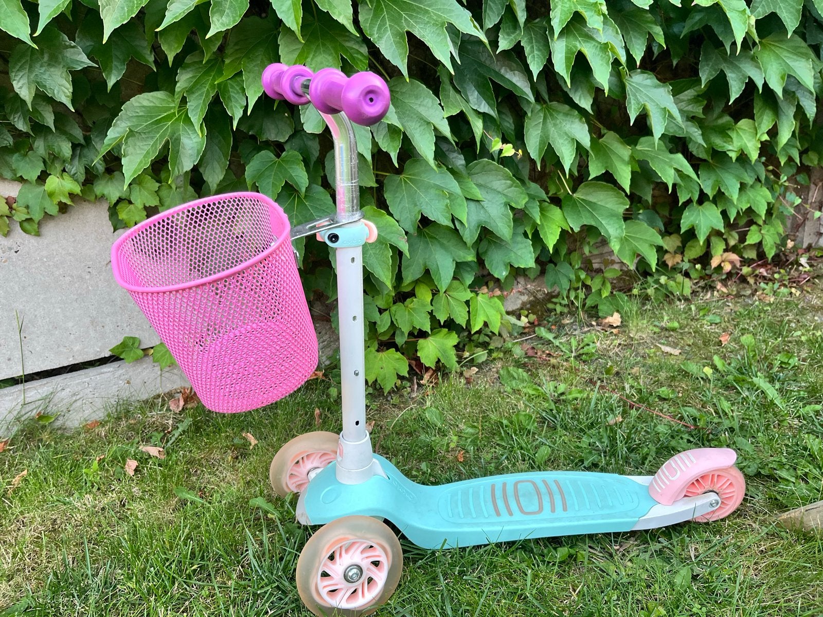 Oxelo step met 3 wielen en lichtjes in voorwielen, Ophalen, Gebruikt, Gewone step