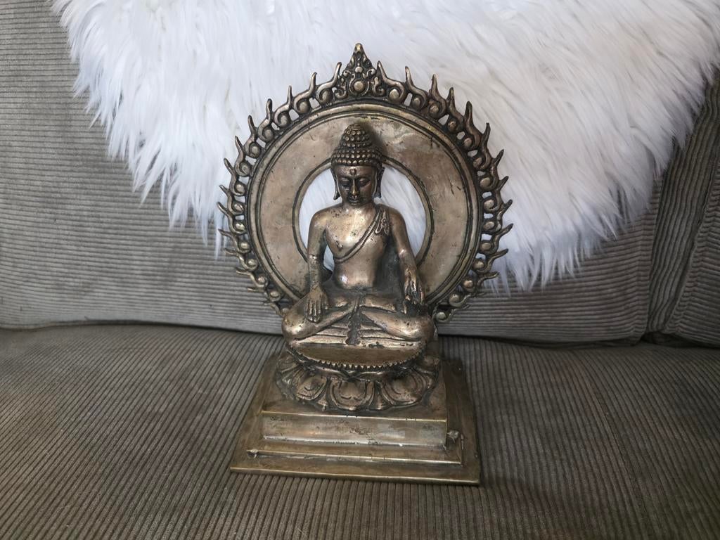 Messing of bronzen boeddha buddha, Ophalen of Verzenden
