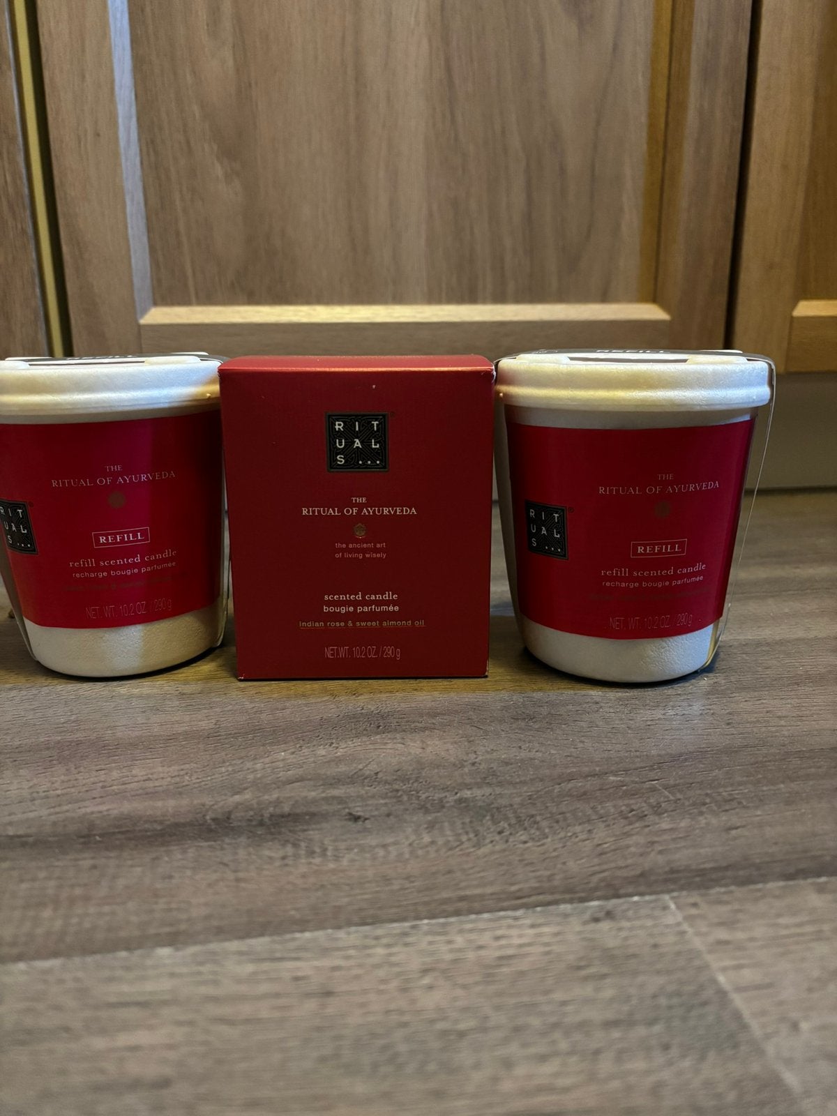 Rituals Ayurveda, kaars + 2x refill, NIEUW!, Ophalen of Verzenden, Nieuw, Kaars