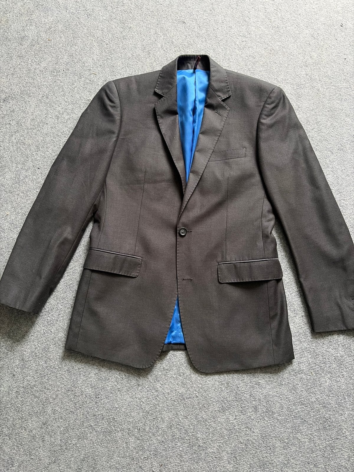 Mooie antraciete Italiaanse herencolbert - Maat 46, Kleding | Heren, Kostuums en Colberts, Ophalen of Verzenden, Gedragen, Maat 46 (S) of kleiner