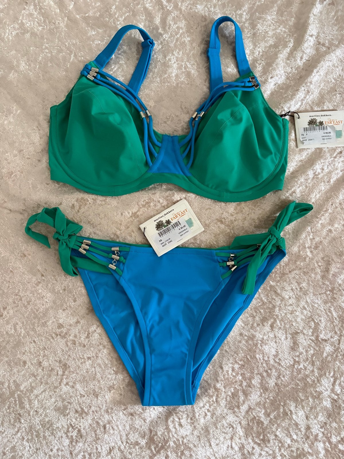 Marlies Dekkers Bikini maat 75 F broekje xs, Ophalen of Verzenden, Nieuw, Groen, Bikini