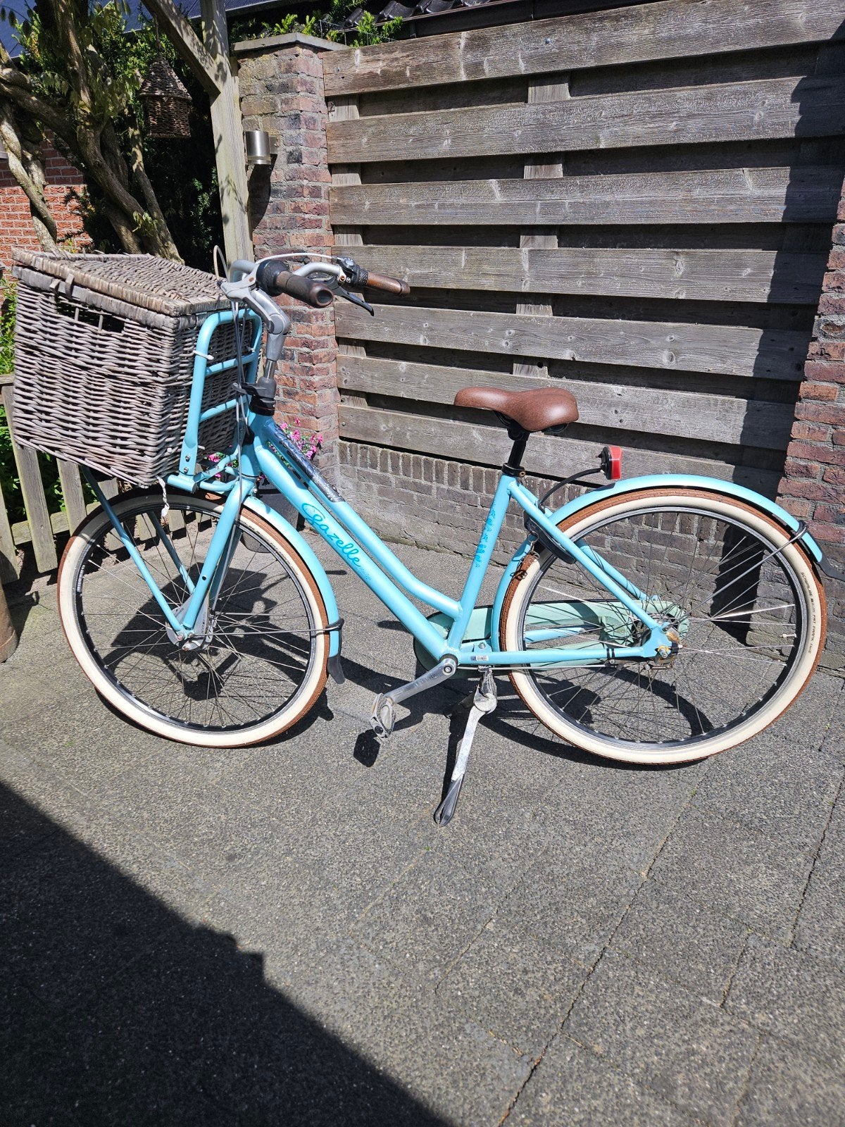 Gazelle miss grace damesfiets met mand -, Ophalen, Terugtraprem, Gazelle, 53 tot 56 cm