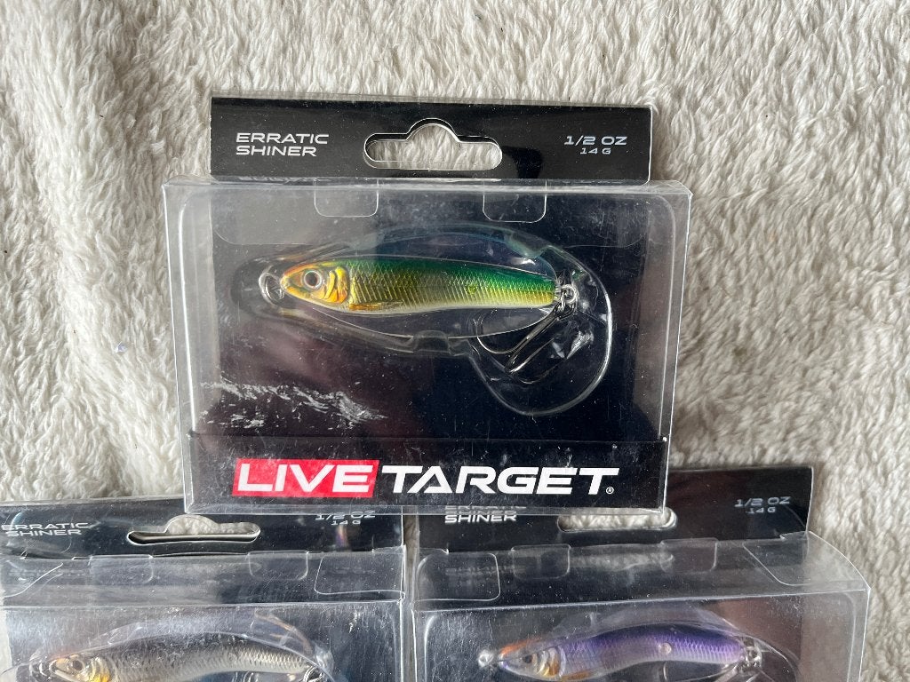 adv 426 / NIEUW mixset 3 blisters kunstaas LIVE TARGET, Watersport en Boten, Ophalen of Verzenden, Nieuw, Overige typen