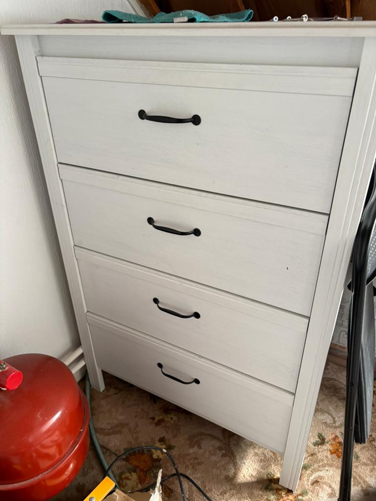 Ikea ladekast vier lades, Huis en Inrichting, Ophalen, Overige materialen, Gebruikt, 100 tot 150 cm