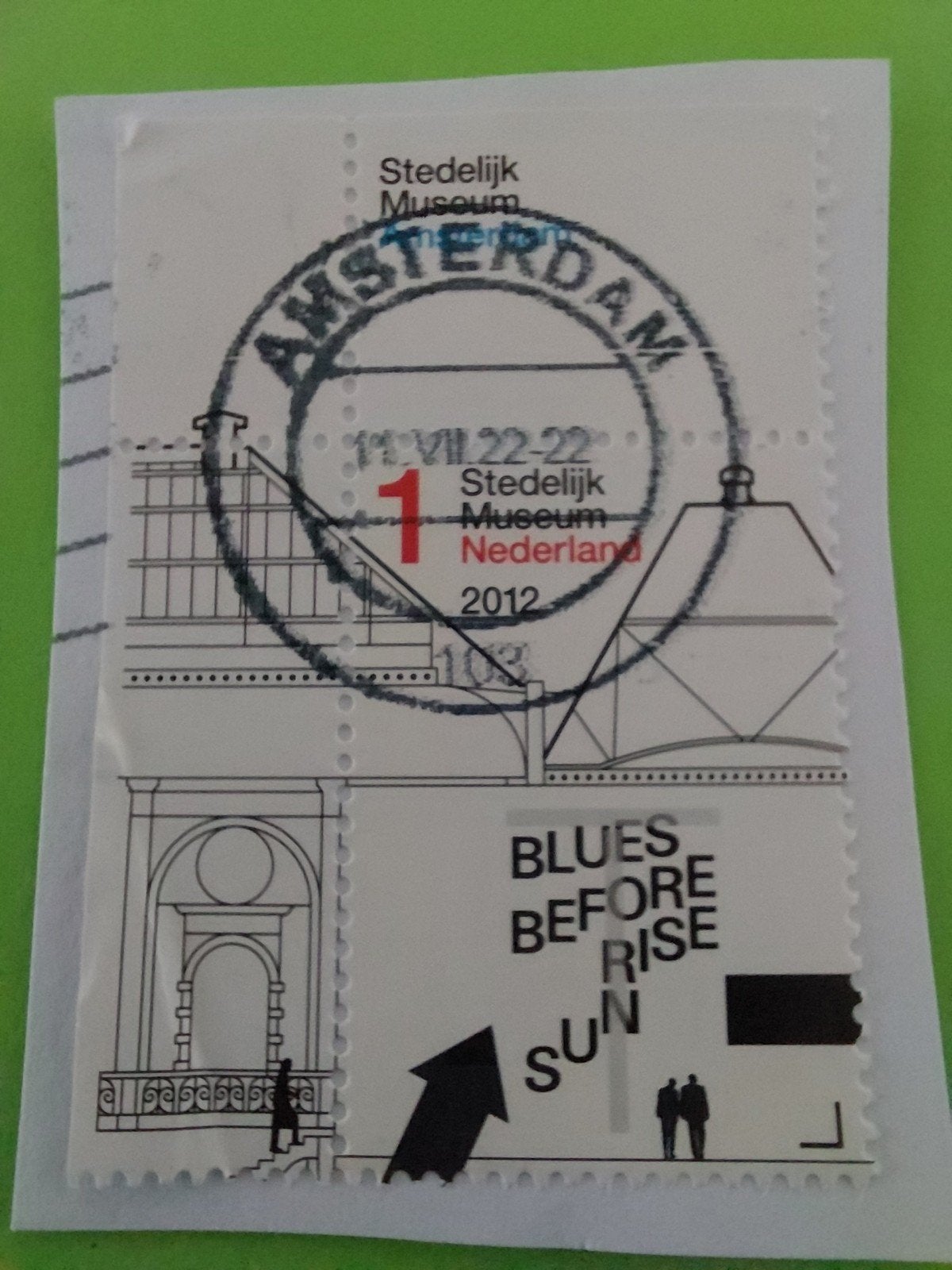 2012 Nederland onafgeweekte postzegel, Verzenden