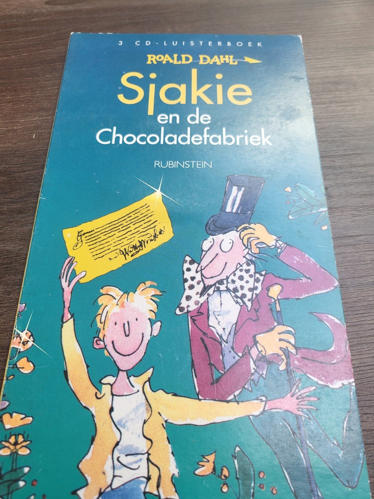 Sjakie en de Chocoladefabriek - Luisterboek (3 CD's), Ophalen, Gelezen, Roald Dahl, Fictie