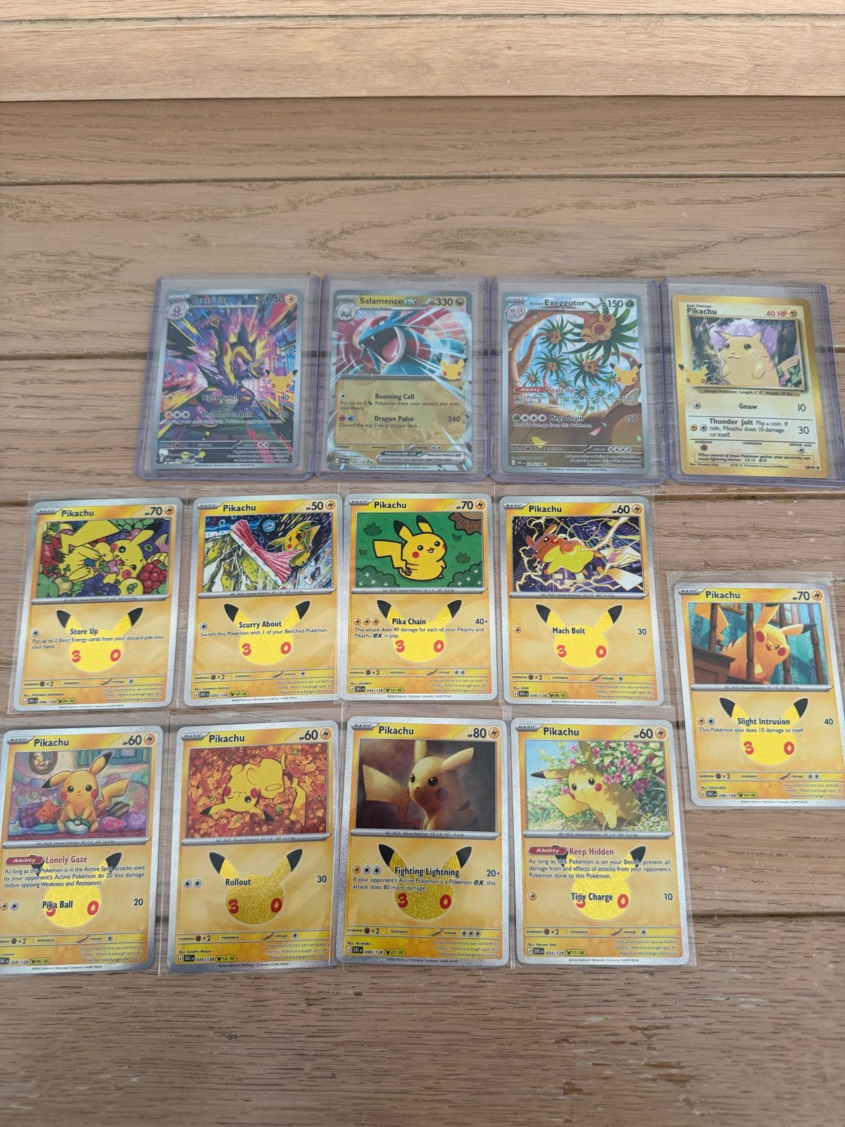 Pokémon kaarten collectie - Pikachu en meer, Ophalen of Verzenden, Zo goed als nieuw, Meerdere kaarten