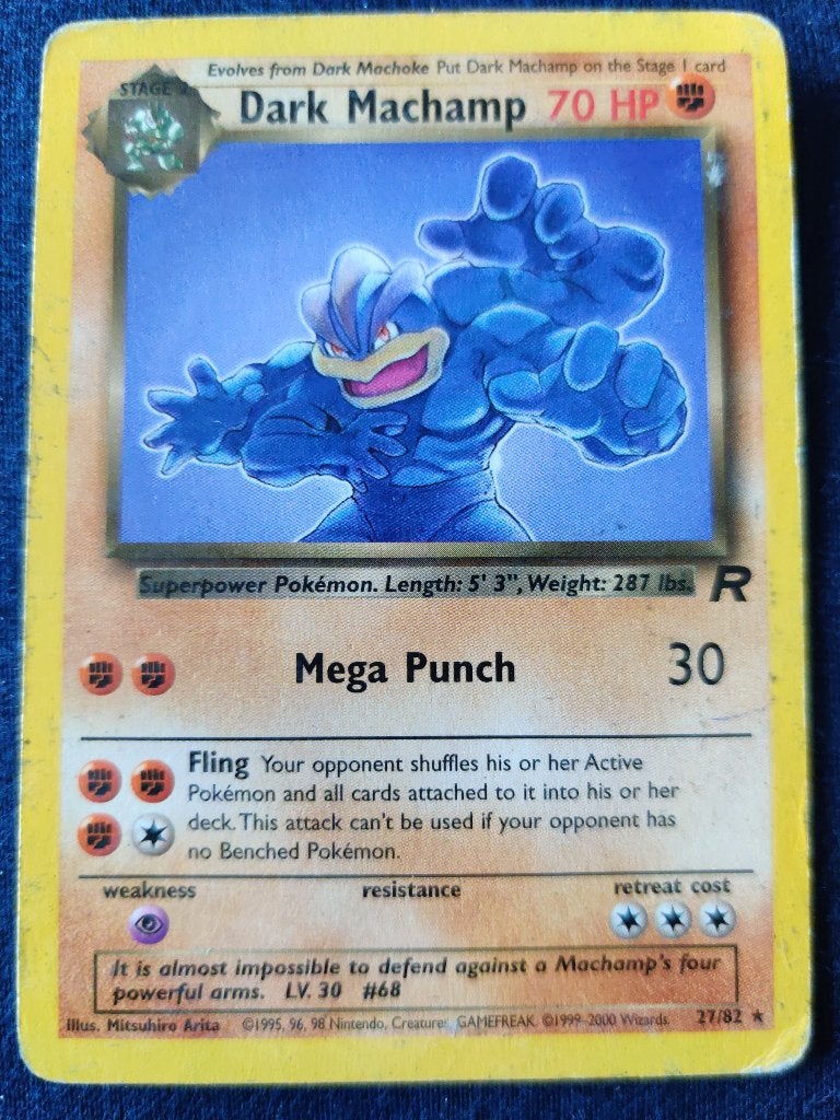 Dark Machamp - Team Rocket 27/82 - Light Played, Ophalen of Verzenden, Nieuw