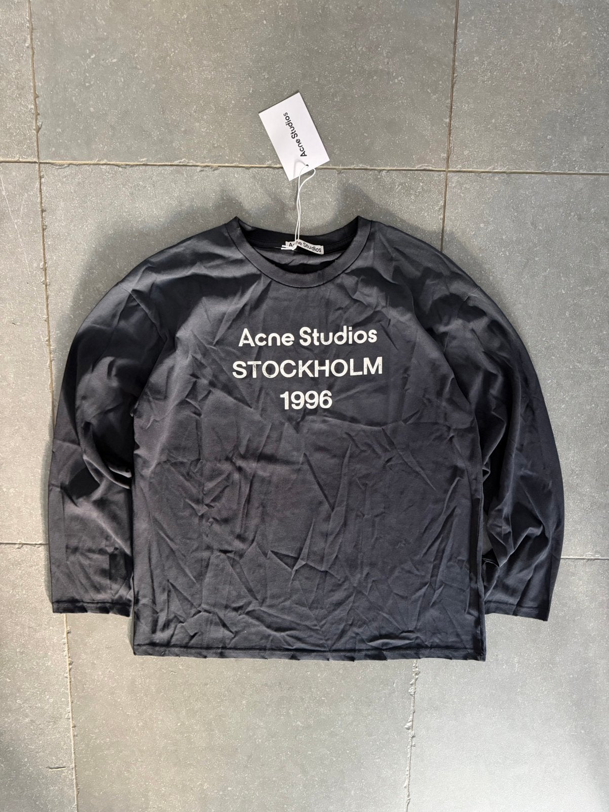 Acne Studios Stockholm 1996 Longsleeve Zwart M Heren, Kleding | Heren, Ophalen of Verzenden, Nieuw, Maat 48/50 (M), Zwart